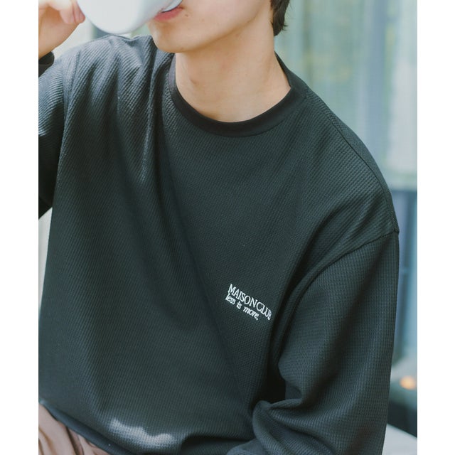 Thermal Crewneck Sweater Tee KKP/ サーマルクルーネックスウェット （ブラック）
