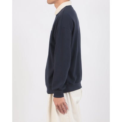 セットアップセブン SETUP7 Tennis Club Collar Sweat / テニスクラブ カラー スウェット 【韓国デザイン】 NEO （ネイビー）｜詳細画像