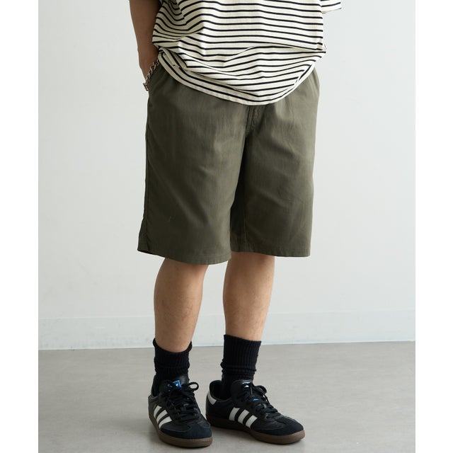 【A by MAGASIN DE MODE】ツイルBIOピーチショートパンツ(CLT) MNY 5271-6005 （カーキ）
