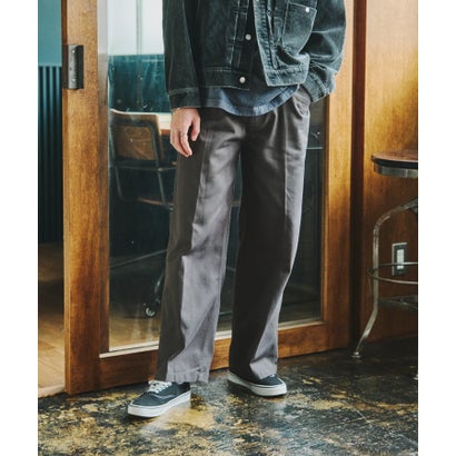 セットアップセブン SETUP7 T/Cツイルワイドパンツ （チャコールグレー）｜詳細画像