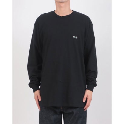 basic Crew ls tee キツネワッペンTシャツ ロンTEE （ブラック）｜詳細画像