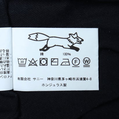basic Crew ls tee キツネワッペンTシャツ ロンTEE （ブラック）｜詳細画像