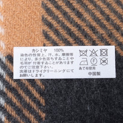 セットアップセブン SETUP7 カシミヤ100％ チェック柄マフラー 30T61 （ブルー）｜詳細画像