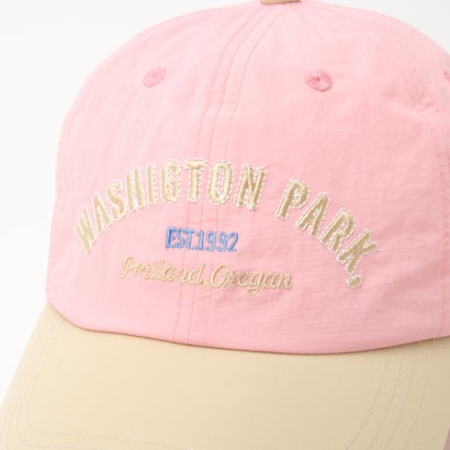Washington Park Embroidery Cap/ワシントンパーク エンブロイダリー キャップ 【韓国デザイン】 NEO （ピンク）｜詳細画像