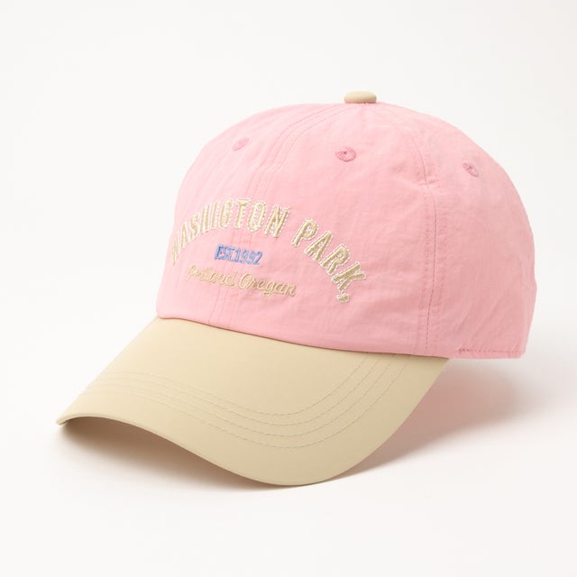 Washington Park Embroidery Cap/ワシントンパーク エンブロイダリー キャップ 【韓国デザイン】 NEO （ピンク）