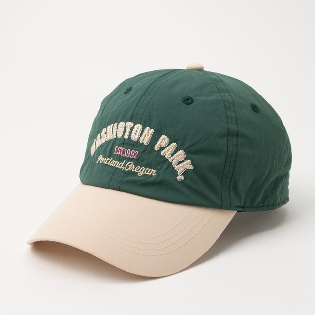 Washington Park Embroidery Cap/ワシントンパーク エンブロイダリー キャップ 【韓国デザイン】 NEO （グリーン）
