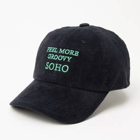Corduroy Logo Cap/コーデュロイ ロゴ キャップ 【韓国デザイン】 NEO （ネイビー）