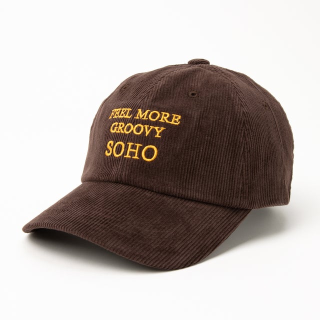 Corduroy Logo Cap/コーデュロイ ロゴ キャップ 【韓国デザイン】 NEO （ブラウン）