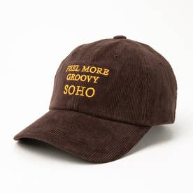 Corduroy Logo Cap/コーデュロイ ロゴ キャップ 【韓国デザイン】 NEO （ブラウン）