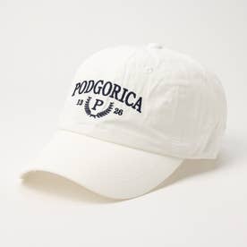 College Emblem Cap/カレッジエンブレム キャップ 【韓国デザイン】 NEO （ホワイト）