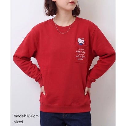 ハローキティ裏起毛スウェット SPD （レッド）｜詳細画像