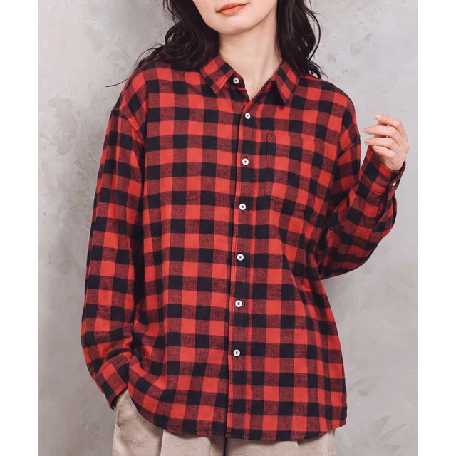 ネルチェックシャツ SPD （レッド系その他）