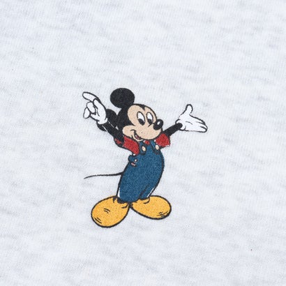 セットアップセブン SETUP7 Disney Mickey フロッキー&ニット帽 クルーネックスウェット MNY （ライトグレー系1）｜詳細画像