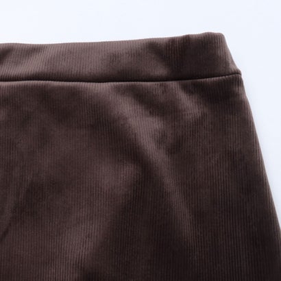 別注 キツネタグベロア調スリットスカート （ブラウン）｜詳細画像