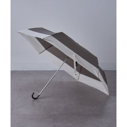 くすみバイカラー折り畳み傘 55cm NT （チャコールグレー）｜詳細画像