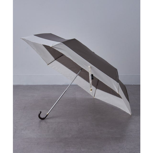 くすみバイカラー折り畳み傘 55cm NT （チャコールグレー）