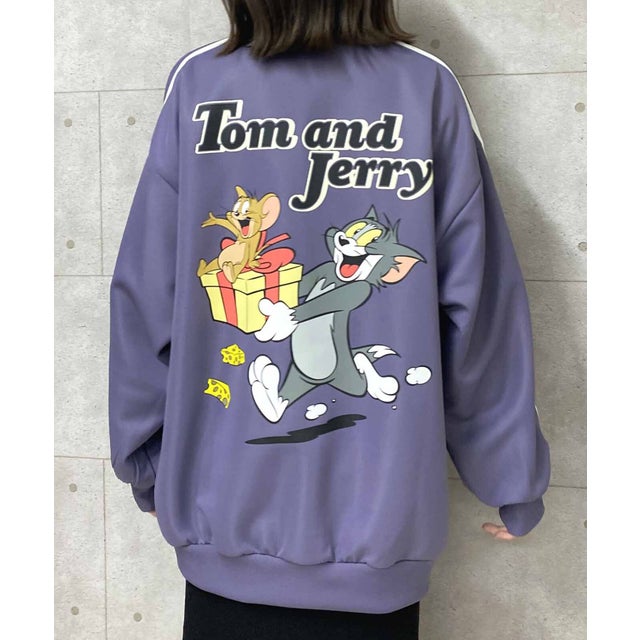 TOM&JERRYダブルライントラックジャケット SPD （ライトブルー）