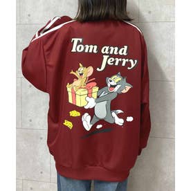 TOM&JERRYダブルライントラックジャケット SPD （ワインレッド）