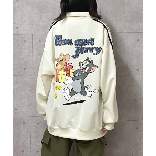 TOM&JERRYダブルライントラックジャケット SPD （アイボリー）