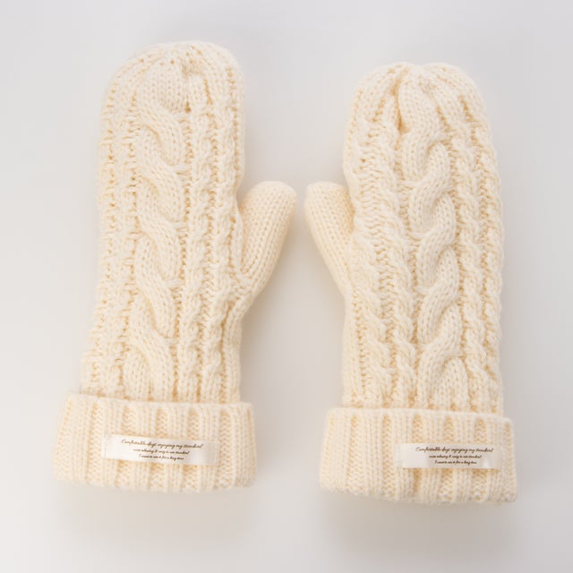 ローゲージ ケーブルミトン 手袋 FTL （オフホワイト）