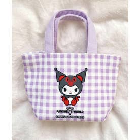 パンシェル×サンリオトートバッグ クロミ シナモロール ポムポムプリン マイメロディ SPD （パープル）