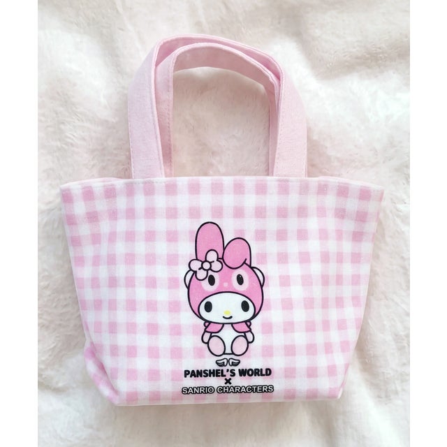 パンシェル×サンリオトートバッグ クロミ シナモロール ポムポムプリン マイメロディ SPD （ピンク）