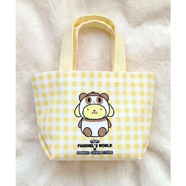 パンシェル×サンリオトートバッグ クロミ シナモロール ポムポムプリン マイメロディ SPD （イエロー）