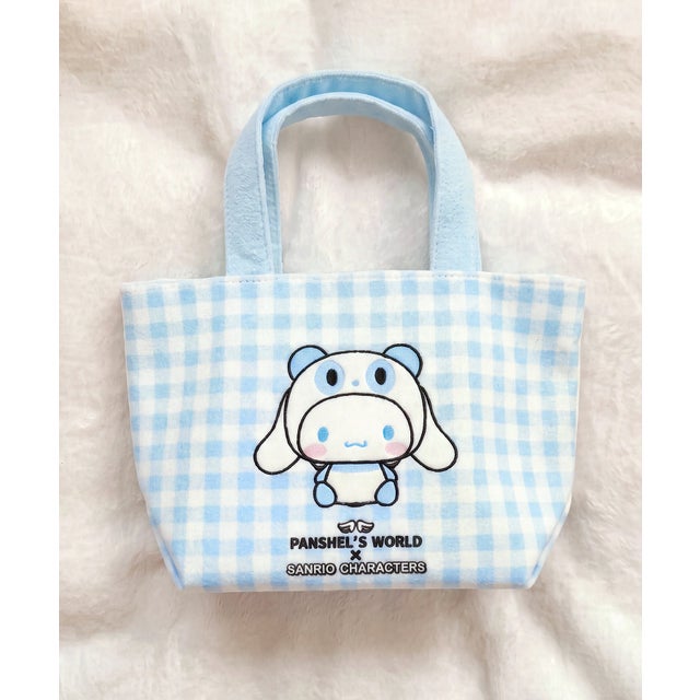 パンシェル×サンリオトートバッグ クロミ シナモロール ポムポムプリン マイメロディ SPD （ライトブルー）