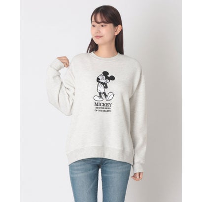Mickey/ミッキー クルーネックスウェット MNY （グレー）｜詳細画像