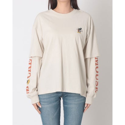 Mickey/ミッキー レイヤードロンT MNY （ホワイト）｜詳細画像