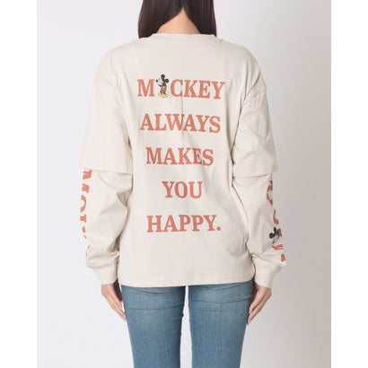 Mickey/ミッキー レイヤードロンT MNY （ホワイト）｜詳細画像