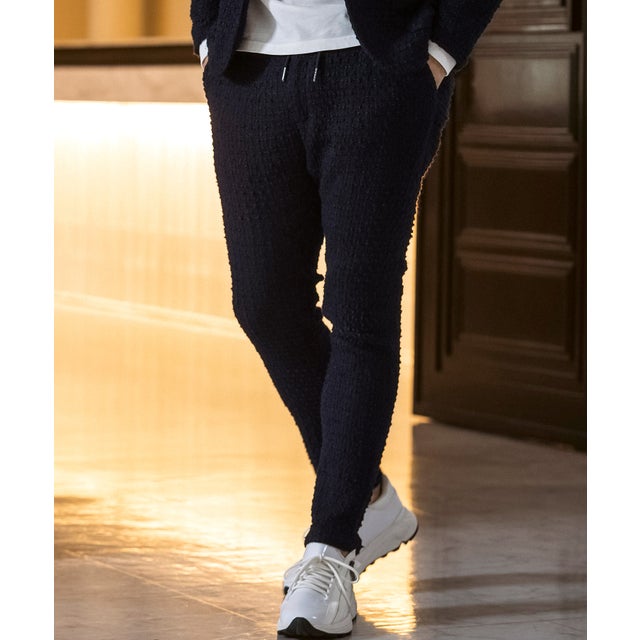 ブークレスリムスラックス （navy）