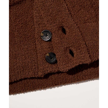 ウノ ピゥ ウノ ウグァーレ トレ リラックス 1PIU1UGUALE3 RELAX カシミヤタッチ ブロックニットショールカーディガン （brown）｜詳細画像