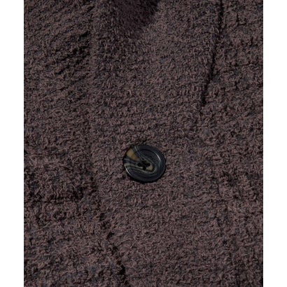 ウノ ピゥ ウノ ウグァーレ トレ リラックス 1PIU1UGUALE3 RELAX ブロックワッフルニット ショールカーディガン （charcoal）｜詳細画像