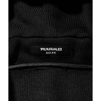 メタルアイコン シンセティックレザーコンビパーカー （black）｜詳細画像