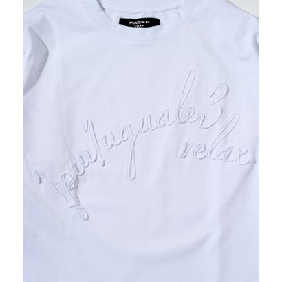 コード刺繍ロゴロングTシャツ （white）｜詳細画像