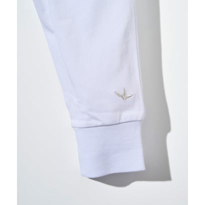 コード刺繍ロゴロングTシャツ （white）｜詳細画像
