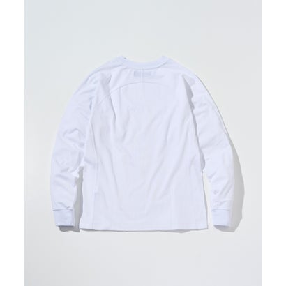 コード刺繍ロゴロングTシャツ （white）｜詳細画像
