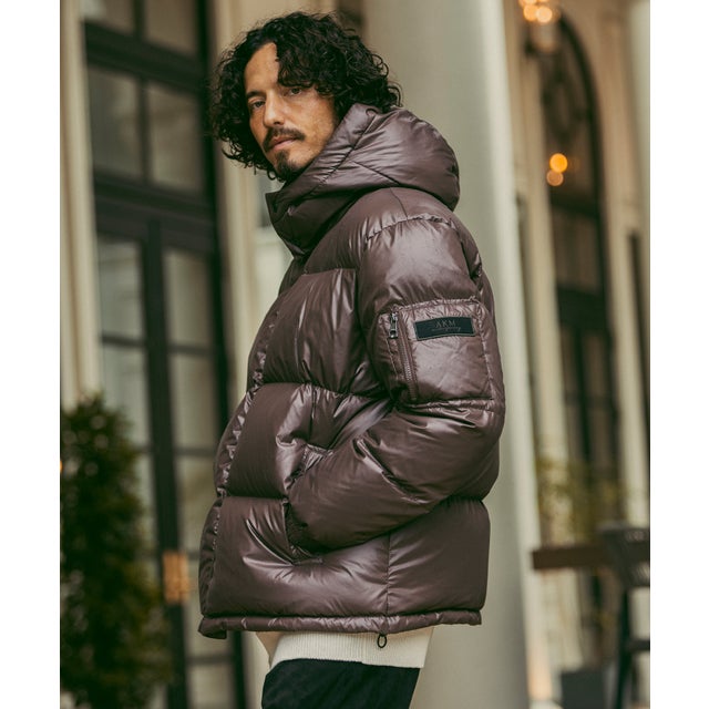 グロッシーダウンジャケット （brown）