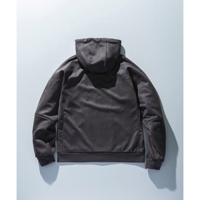シンセティックスウェードポンチパーカー （charcoal）｜詳細画像