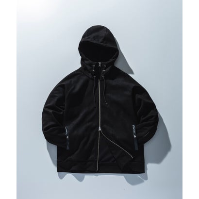 シンセティックスウェードポンチパーカー （black）｜詳細画像