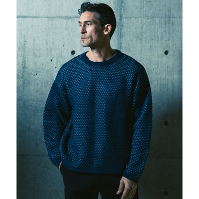 ジェイエイチ ジュンハシモト JH junhashimoto メッシュジャガードニット （navy）｜詳細画像