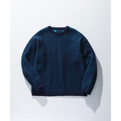 ジェイエイチ ジュンハシモト JH junhashimoto メッシュジャガードニット （navy）｜詳細画像