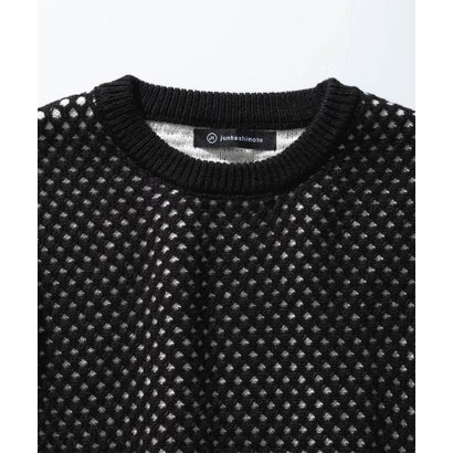 ジェイエイチ ジュンハシモト JH junhashimoto メッシュジャガードニット （black）｜詳細画像