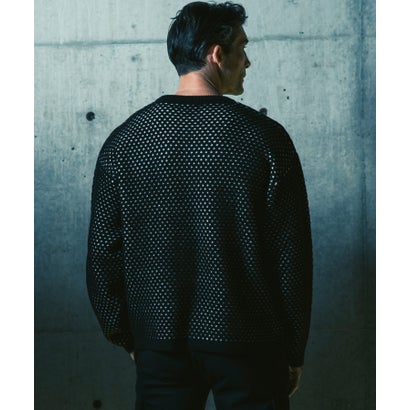 ジェイエイチ ジュンハシモト JH junhashimoto メッシュジャガードニット （black）｜詳細画像