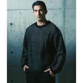 メッシュジャガードニット （black）