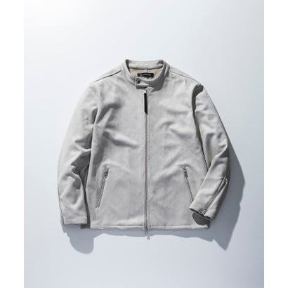 シンセティックスウェードポンチ ライダースジャケット （off white）｜詳細画像