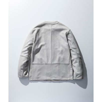 シンセティックスウェードポンチ ライダースジャケット （off white）｜詳細画像