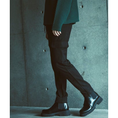 シンセティックスウェードポンチカーゴパンツ （black）｜詳細画像