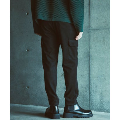 シンセティックスウェードポンチカーゴパンツ （black）｜詳細画像